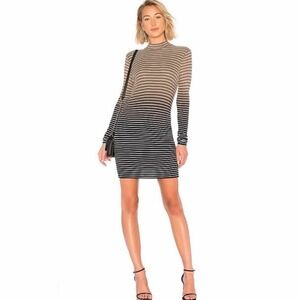 ATM Anthony Thomas Melillo Dip Dye Stripe Midi Dress Size Large